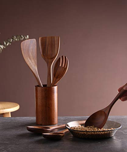 Nayahose Juego De Utensilios De Cocina, Cucharas De Madera