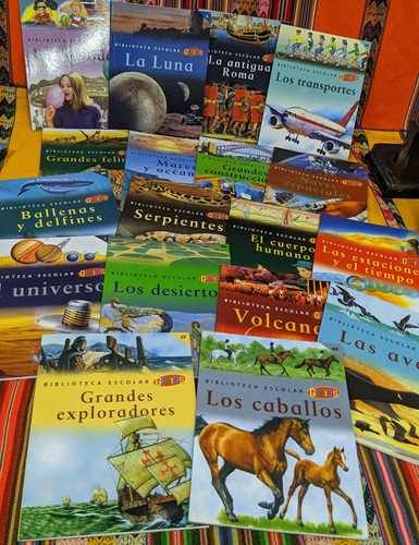 Coleccion Biblioteca Escolar Genios 18 Tomos