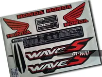 Comprar Kit De Calcos Tipo Original Honda Wave S - 2021