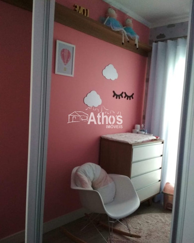 Sobrado Em Condomínio Com 3 Dormitórios(1 Suíte), Wc. Social, Sala 2 Ambientes, Cozinha Planejada, A.s. Planejada, Área Gourmet Com Churrasqueira, 2 Vagas De Garagem. Móveis Planej - Sb00637 - 692853