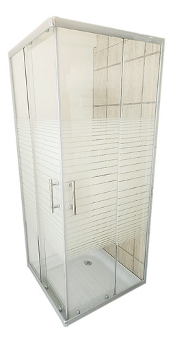 Shower Door Vidrio Templado 90x90x180 Sin Receptaculo