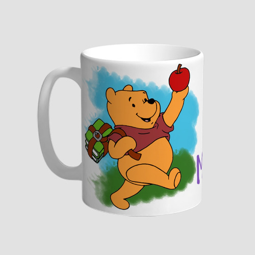 Taza De Cerámica Dia Del Maestro Maestra Winnie Pooh