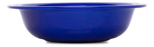 Bacia De Alumínio Cor Azul N30 Redonda Linda