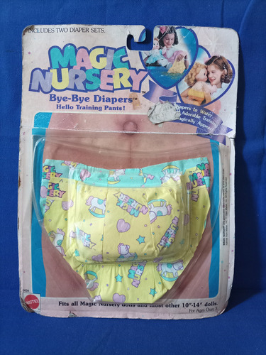 Magic Nursery Bye-bye Diapers Hello Training Pants Mattel R (Usado)