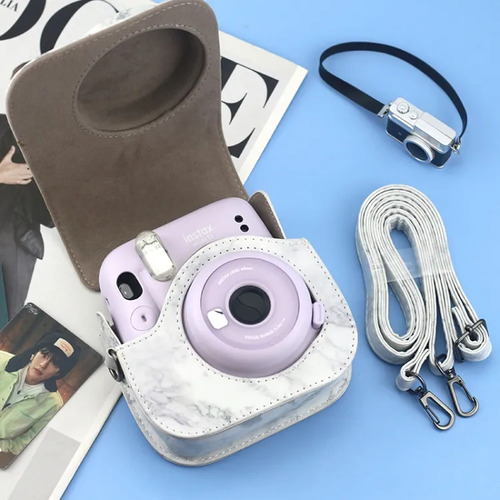 Funda De Piel Integral Para Fujifilm Instax Mini 11