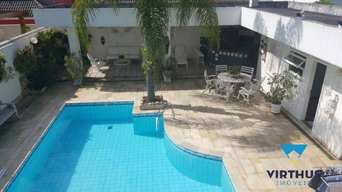 Imagem 3 de 15 de Casa Na Barra Da Tijuca, Condomínio Fechado 660m2 - Piscina - Cs1060