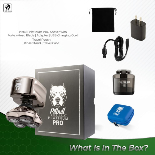 Skull Shaver Pitbull Platinum Pro Con El Mejor Kit De Aseo D