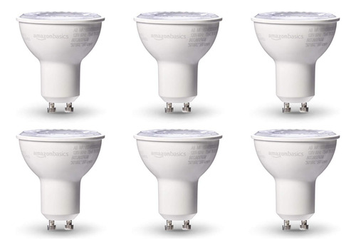 Bombilla Led Amazon Basics Mr16 7 W Gu10 3000 K Regulable 6