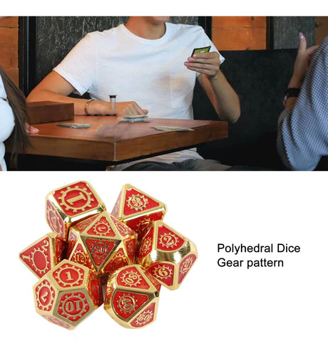 Juego De Dados Poliédricos Para Juego De Mesa, 7 Piezas, Dis