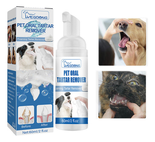 Eliminador De Sarro Dental Power Canine De 1 Pieza, 60 Ml