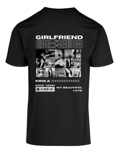 Playera Girlfriend Collage Diseño Personalizado