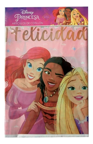 Mantel Plastico De Princesas Disney 1,80x1,20 Cotillon