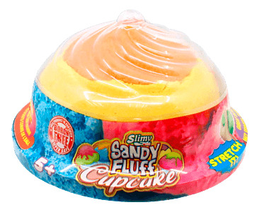 Slimy Arena Magica Sandy Fluff 140gr Cupcake Amarillo Y Nara