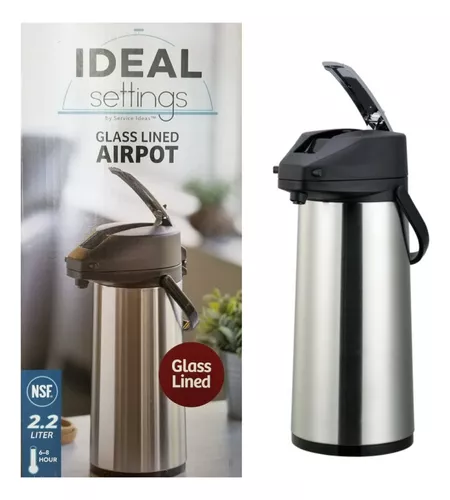 MESURE Dispensador de café con Bomba de Acero Inoxidable Aislado Carafe  Dispensador térmico TERMOS DE TERMOS DE TERMOS, AIRPOT Carafe AISLICADO  TERMOS