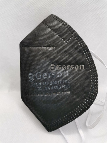 Tapabocas Gerson Certificado N95 Sin Válvula Negro X 10 Unds