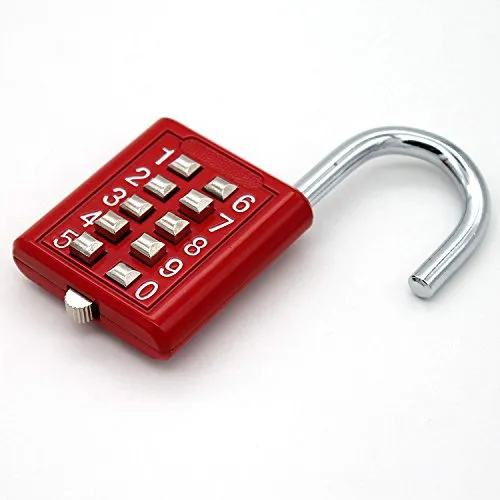 Candado De Seguridad Con Combinación De Botones, Caja De Her