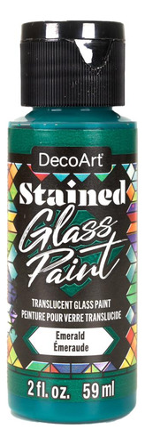 Pintura Líquida Vidrio Vitral Verde Esmer Deco Art Permanent