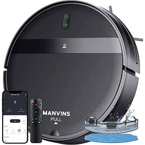 Combinación De Aspiradora Y Mopa Manvins, App/alexa, Aspirad