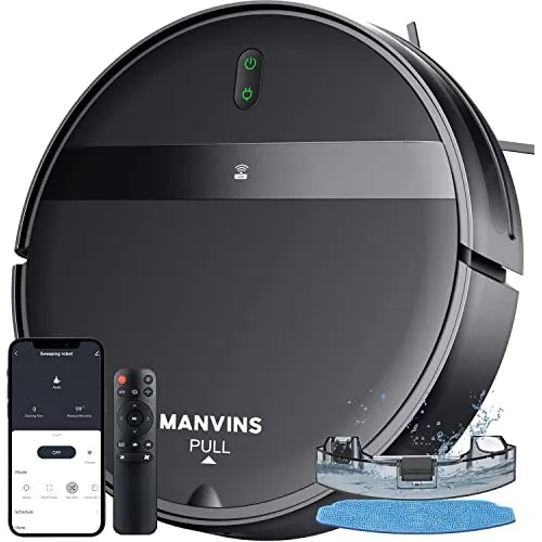 Combinación De Aspiradora Y Mopa Manvins, App/alexa, Aspirad