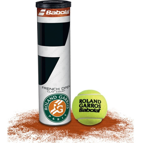 Tubo X4 Pelotas Tenis Babolat French Open Roland Garros Lata