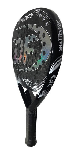 Imagen 2 de 3 de Paleta De Padel Df Shatter + Carbono 12k + Text + Envio Df