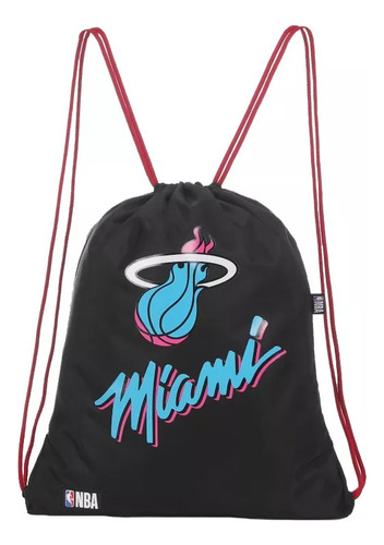 Mochila Botinero Marinero Basket Deporte Nba Equipos Oficial Color Negro