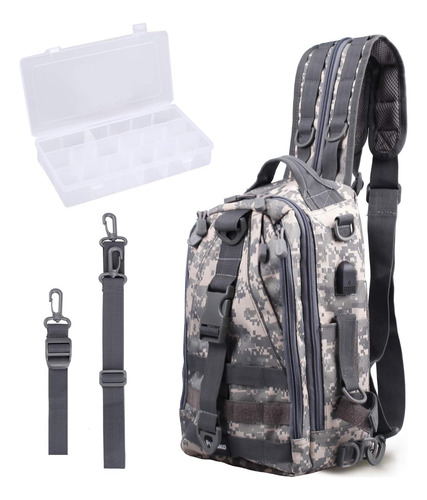 Mochila Impermeable Pesca, Bolso Grande De Hombro Equip...