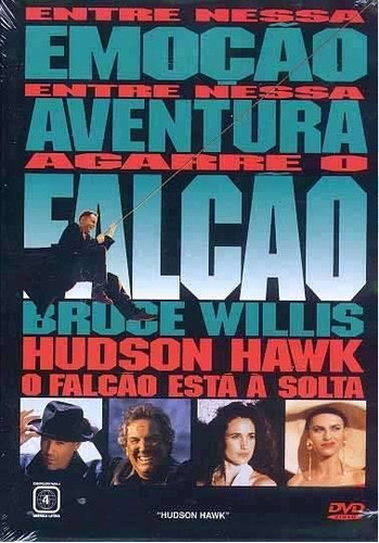 Dvd Hudson Hawk O Falcao Esta A Solta Original Novo Lacrado