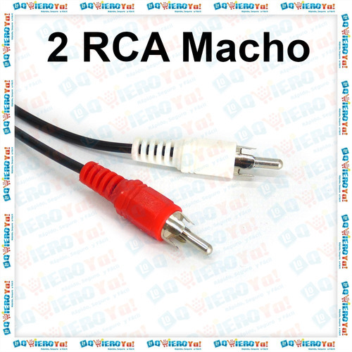 Cable Mini Plug 3.5mm Estereo A 2 Rca Macho 5mts Netmak