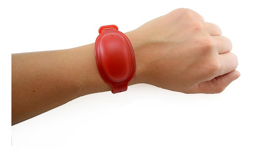 Imagen 2 de 7 de Pulseras Sanitizantes Adultos Rojo Luminares