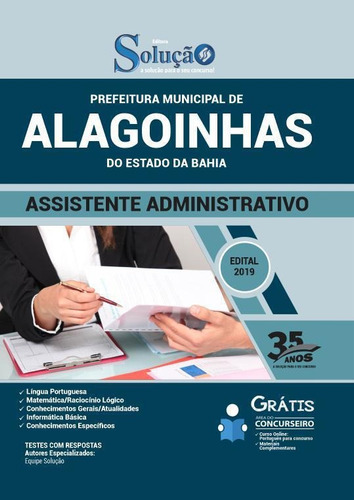 Apostila Alagoinhas Ba - Assistente Administrativo