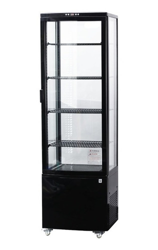 Vitrina Vertical Refrigerada R-300 Negro Bozzo