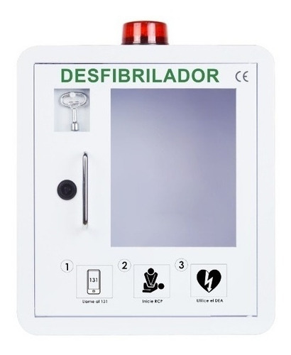 Gabinete Metálico Para Dea, Con Alarma, Baliza Y Llave