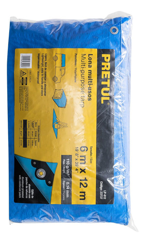Lona 6 X 12 M Azul Pretul 23737