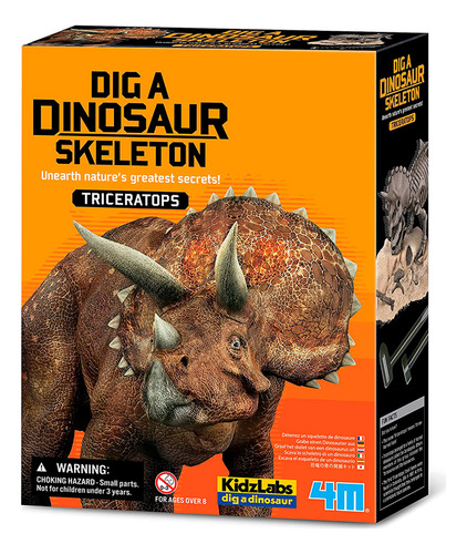 Juego Educativo 4m Excavación Del Esqueleto Triceratops