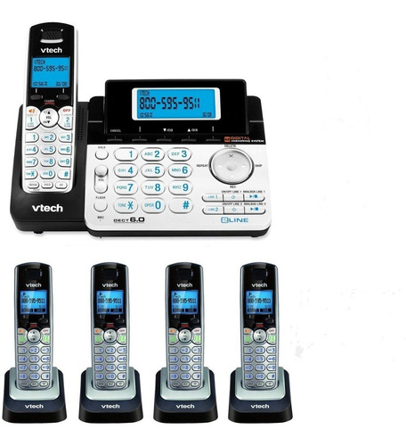 Sistema De Teléfono Vtech Dos Lineas 4 Extensiones