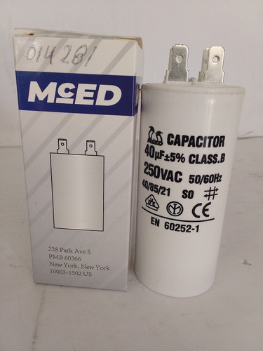 Capacitor De Marcha 40 Mfd 250v