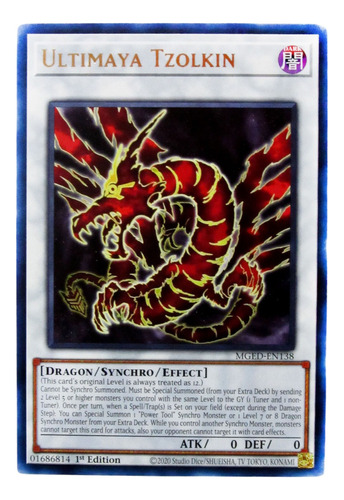 Carta Original Yu-gi-oh! Ultimaya Tzolkin Konami Rara