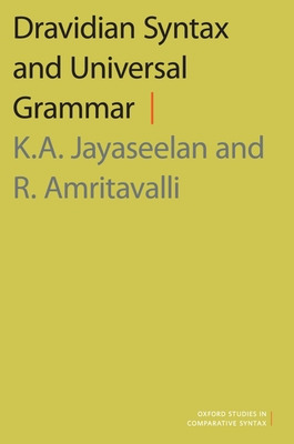 Libro Dravidian Syntax And Universal Grammar - Jayaseelan...