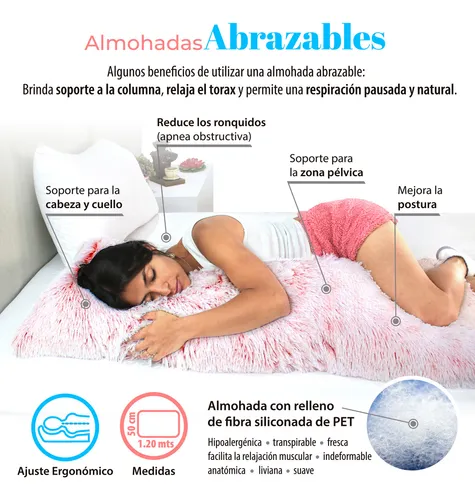 Almohada abrazable larga deals