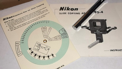 Adaptador Nikon F De Copia De Diapositivas Ps4 (Usado)