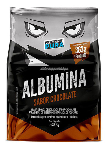 Albumina Proteína Pura 500g Chocolate