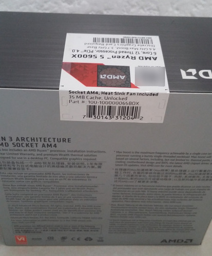 Ryzen 5 5600x 3.7ghz 6 Core Am4 (Usado)