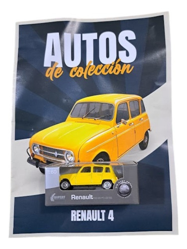 Auto De Coleccion 1:60 Renault 4 Amarillo (Usado)
