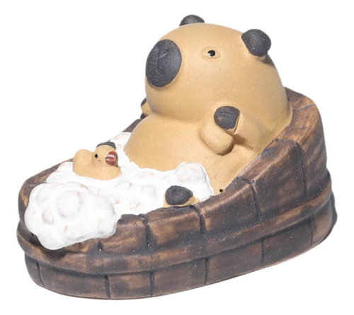 Capybara Mini Tea Pet Figurine Kung Fu Tea Modelo De Mascota