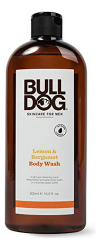 Gel De Ducha Bulldog Para Hombres, Limón Y Bergamota, 16.9 O