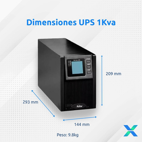 Imagen 4 de 8 de Ups Online Doble Conversion Kaise 1kva 900w Modo Eco Fp 0.9