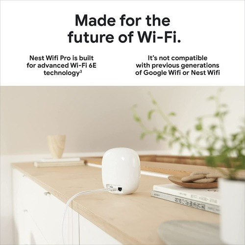 Google Nest Wifi Pro 6e Ga03689 - Blanco - 2 (Usado)