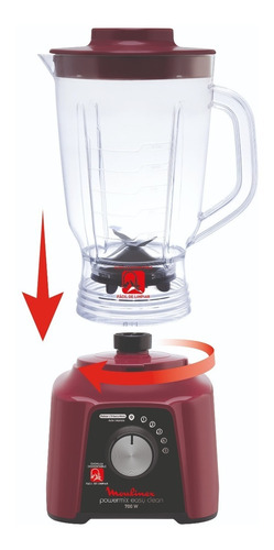 Licuadora Moulinex Powermix Easyclean Lm284758 700 W