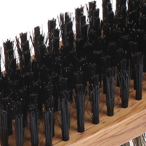 Cepillo Doble De Onda De Madera Natural Para Barbero 5pz Color Negro